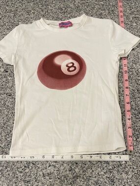 Edikted 8-Ball Graphic Tee XS White